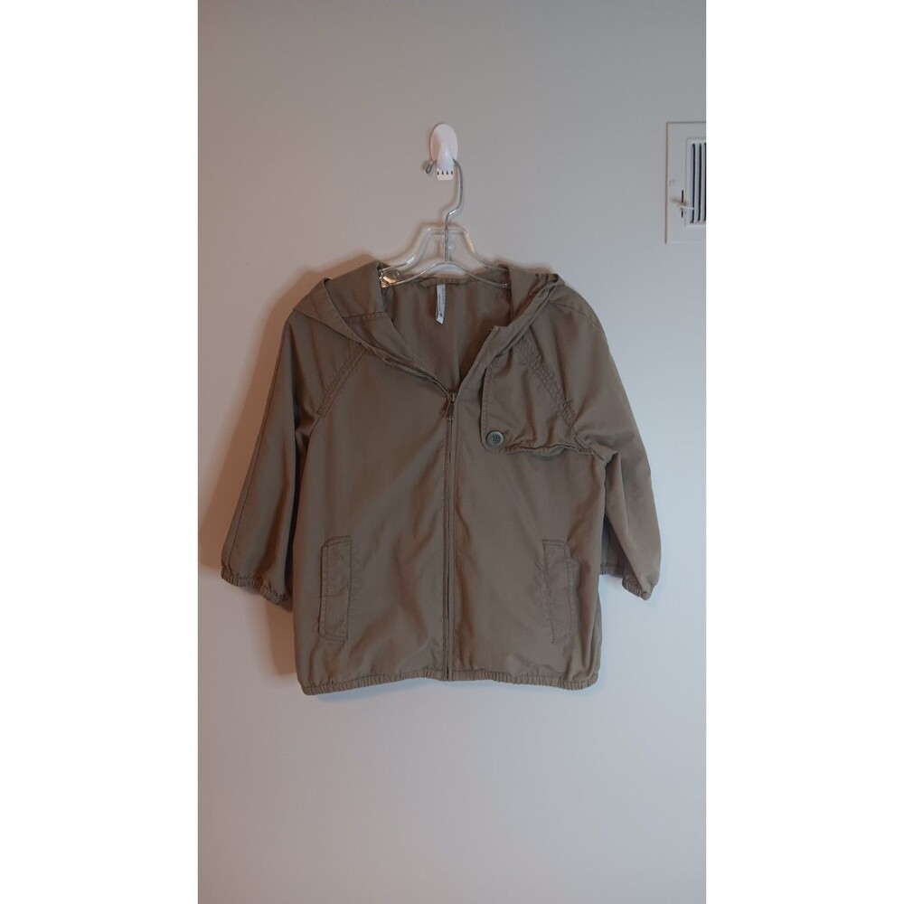 Old Navy Lightweight Jacket Sz Medium Womens Brown Utility Cottage Hooded